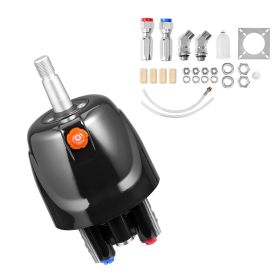 Hydraulic Steering Helm Pump, 150 HP, Helm Pump for Boat, with 6.9 MPa/1000 psi Max Working Pressure, Aluminum Alloy Housing, Check Valve
