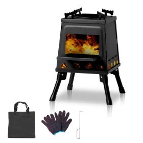 27*27*34cm wood camping stove (Option: as picture)