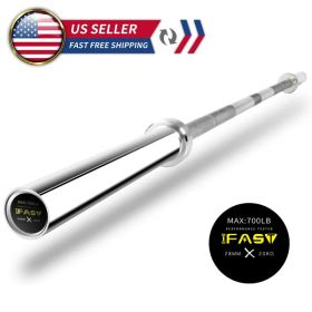 Barbell Bar Plates 7.2Ft Solid Iron Fitness Weightlifting (Option: as picture)